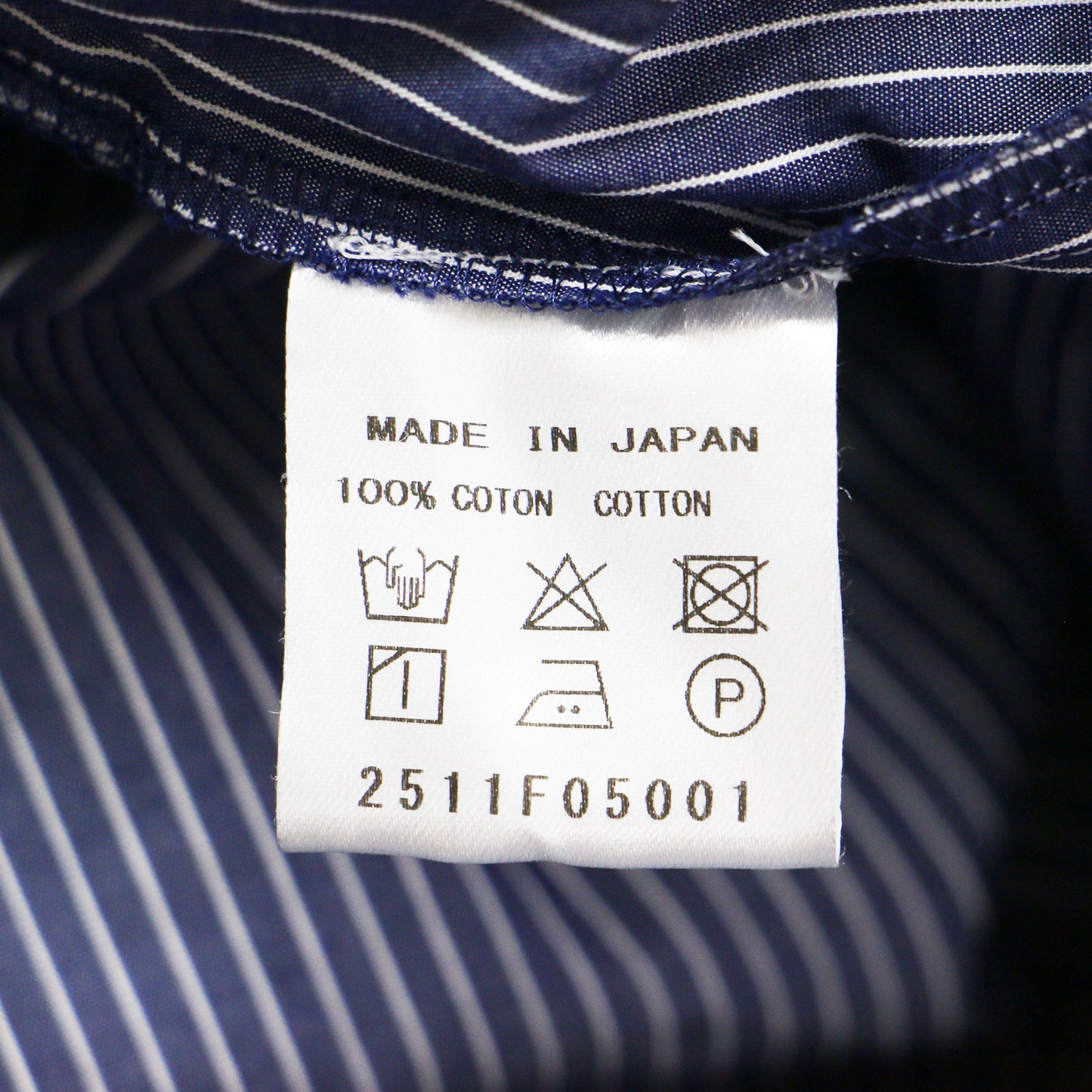 26春夏 コットンブロードストライプドレス / シャツワンピース ロング 長袖 スキッパーカラー コットン