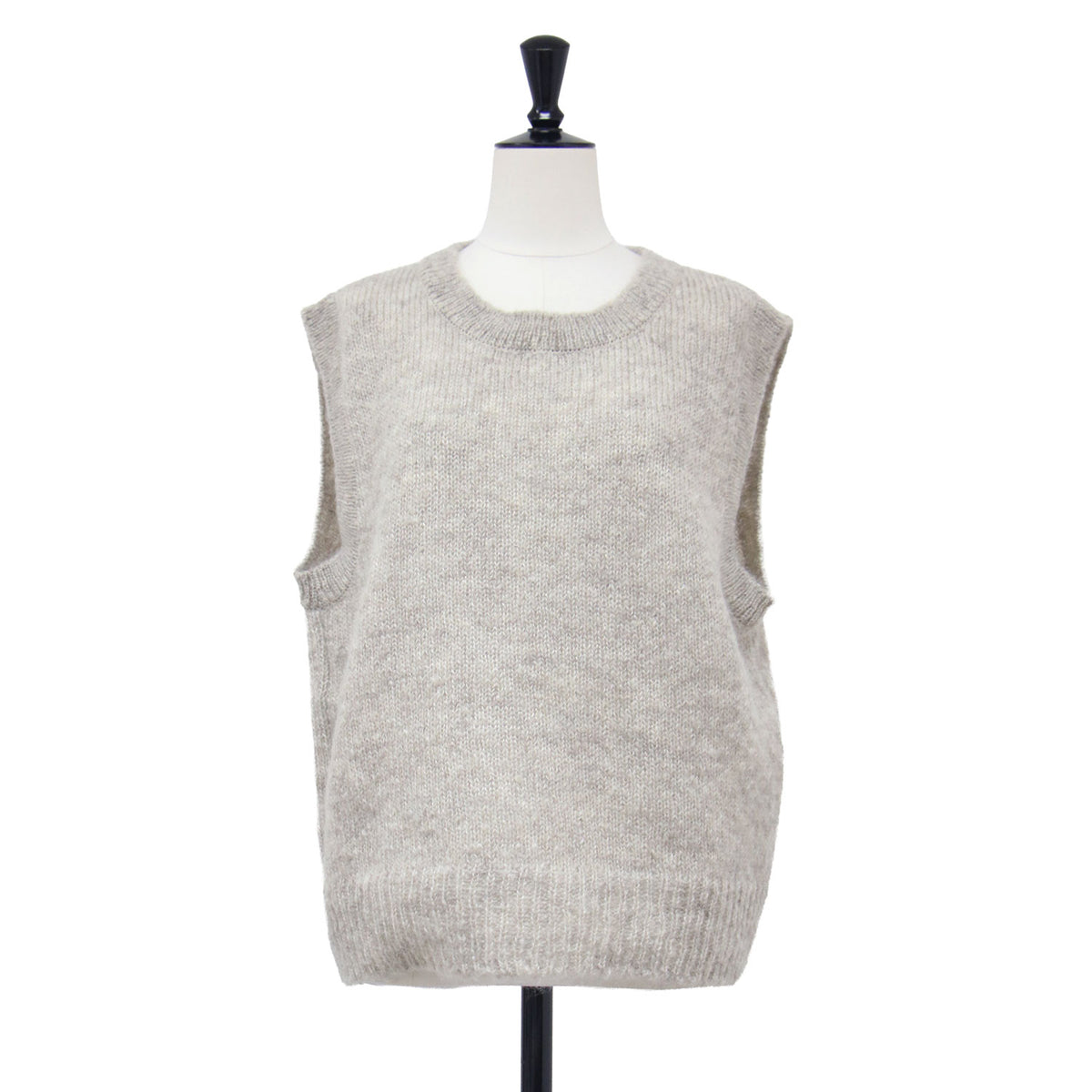 25秋冬 モヘヤ ニット ベスト / MOHAIR KNIT VEST 2505F07004 / プルオーバー クルーネック ウール