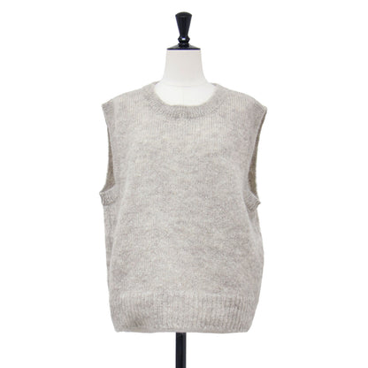 25秋冬 モヘヤ ニット ベスト / MOHAIR KNIT VEST 2505F07004 / プルオーバー クルーネック ウール