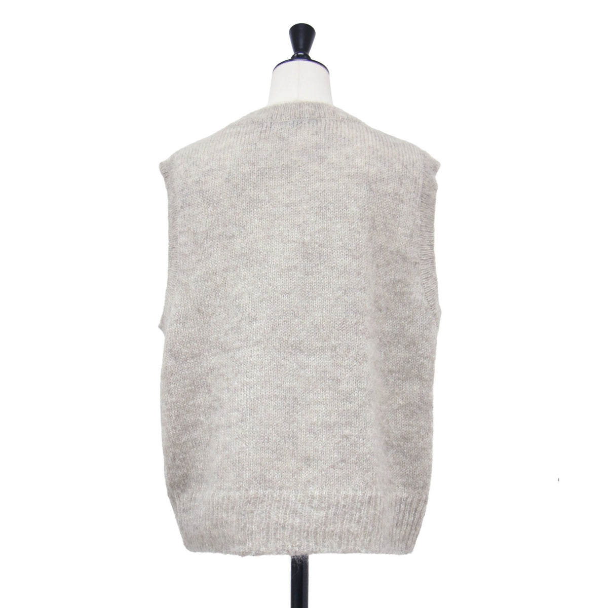 25秋冬 モヘヤ ニット ベスト / MOHAIR KNIT VEST 2505F07004 / プルオーバー クルーネック ウール