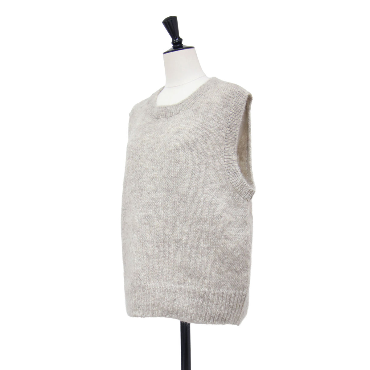 25秋冬 モヘヤ ニット ベスト / MOHAIR KNIT VEST 2505F07004 / プルオーバー クルーネック ウール