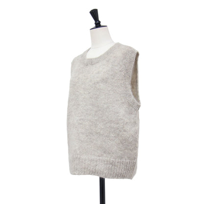 25秋冬 モヘヤ ニット ベスト / MOHAIR KNIT VEST 2505F07004 / プルオーバー クルーネック ウール