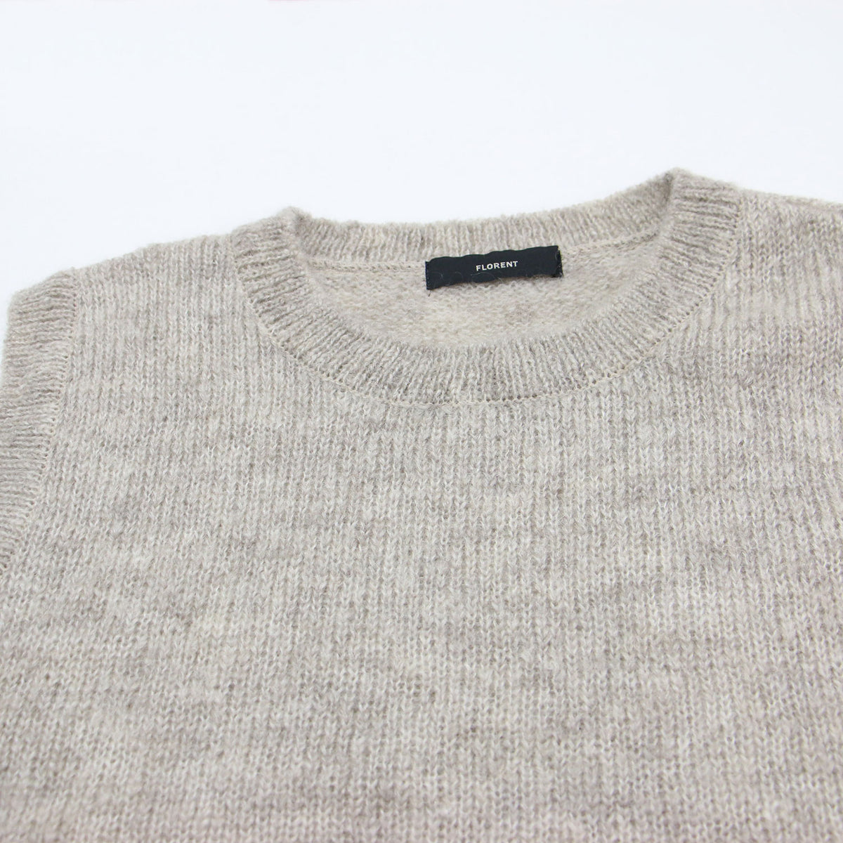 25秋冬 モヘヤ ニット ベスト / MOHAIR KNIT VEST 2505F07004 / プルオーバー クルーネック ウール