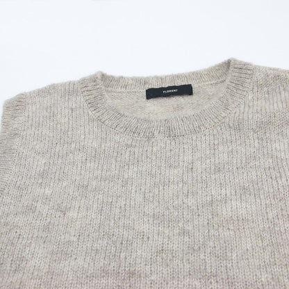 25秋冬 モヘヤ ニット ベスト / MOHAIR KNIT VEST 2505F07004 / プルオーバー クルーネック ウール
