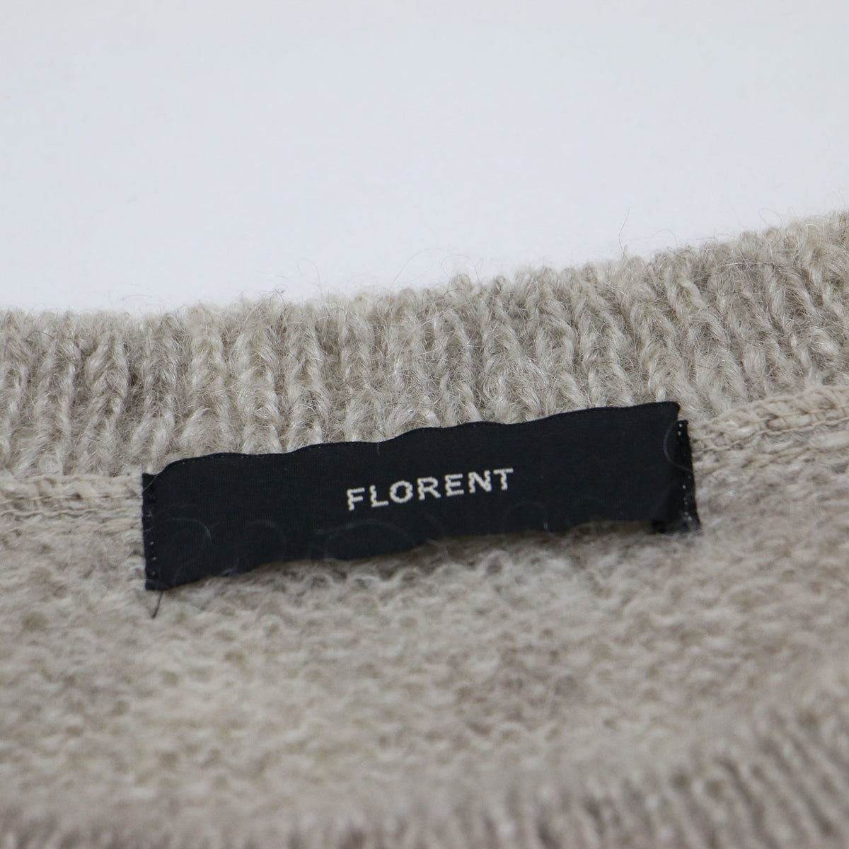 25秋冬 モヘヤ ニット ベスト / MOHAIR KNIT VEST 2505F07004 / プルオーバー クルーネック ウール
