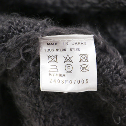 24秋冬 ファーヤーン プルオーバー ニット / ハイネック 長袖 ワイド