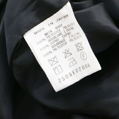 25秋冬 パテッド ジップアップ シャツ ジャケット / 長袖 オーバーサイズ ラウンドヘム 中わた