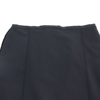 R’IAM センタープレス スカート / タイト ミディ丈 膝下 カットオフ ストレッチ ウール