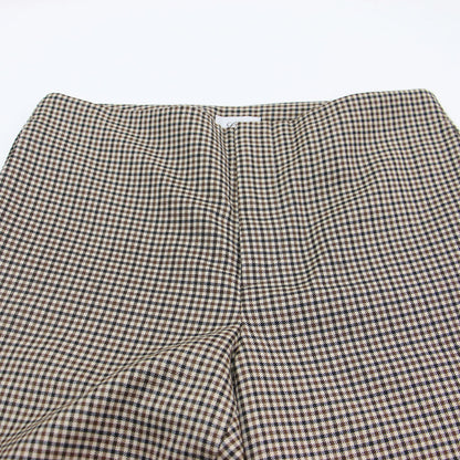 Lisiere チェック柄 フレア パンツ / MOON Flare Pants スリット ウール
