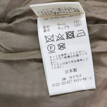 Lisiere チェック柄 フレア パンツ / MOON Flare Pants スリット ウール