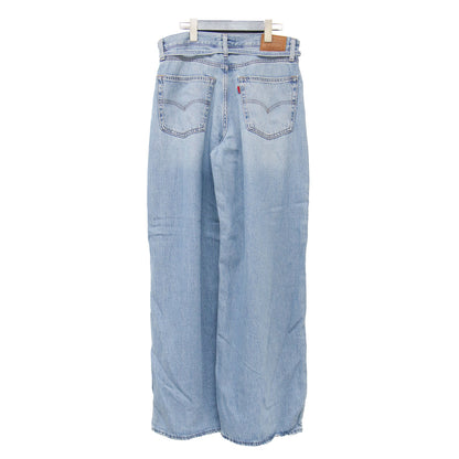 26春夏 XL STRAIGHT バギー デニムパンツ / A8701-0042 / ワイド ストレート ウエストベルト コットン