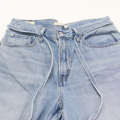 26春夏 XL STRAIGHT バギー デニムパンツ / A8701-0042 / ワイド ストレート ウエストベルト コットン