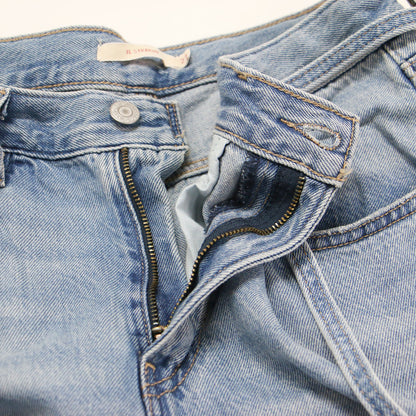 26春夏 XL STRAIGHT バギー デニムパンツ / A8701-0042 / ワイド ストレート ウエストベルト コットン