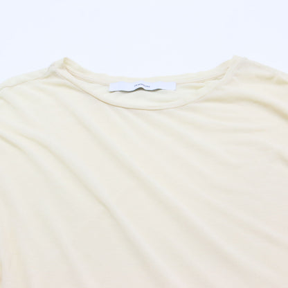 24春夏 コットン クルーネック 長袖 Tシャツ / HTシアーロングTee カットソー プルオーバー