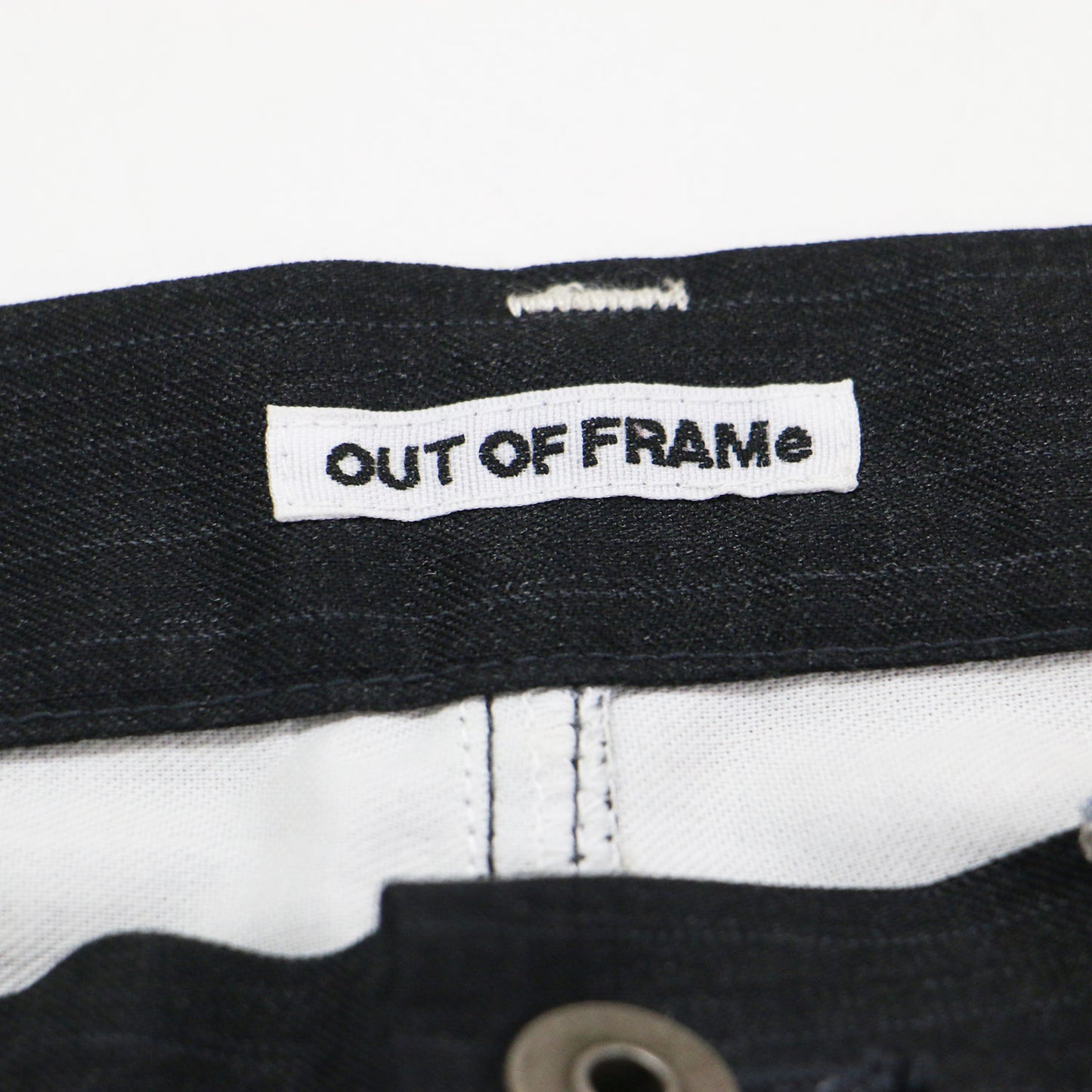 24春夏 OUT OF FRAMe デニム ドッキング ミニ スカート / 台形 カットオフ コットン
