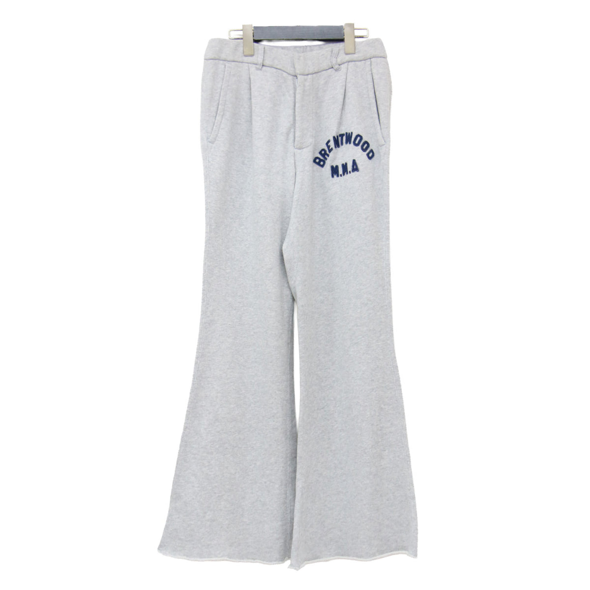 × FRAMeWORK 別注 24秋冬 BRENTWOOD SWEAT パンツ / MMA-013FW / フレア ウエストゴム ロゴ 裏毛 コットン