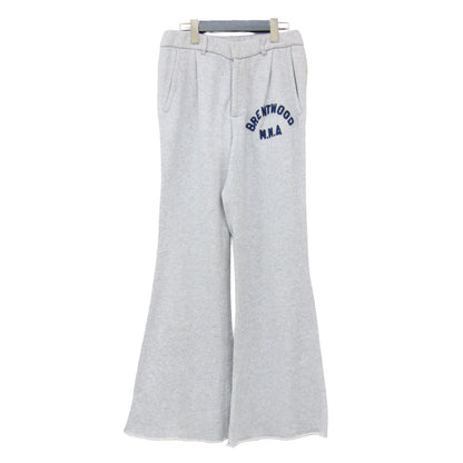 × FRAMeWORK 別注 24秋冬 BRENTWOOD SWEAT パンツ / MMA-013FW / フレア ウエストゴム ロゴ 裏毛 コットン