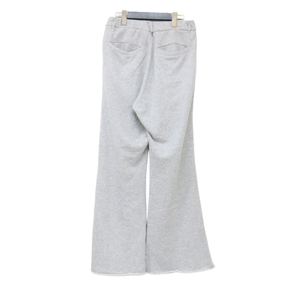 × FRAMeWORK 別注 24秋冬 BRENTWOOD SWEAT パンツ / MMA-013FW / フレア ウエストゴム ロゴ 裏毛 コットン