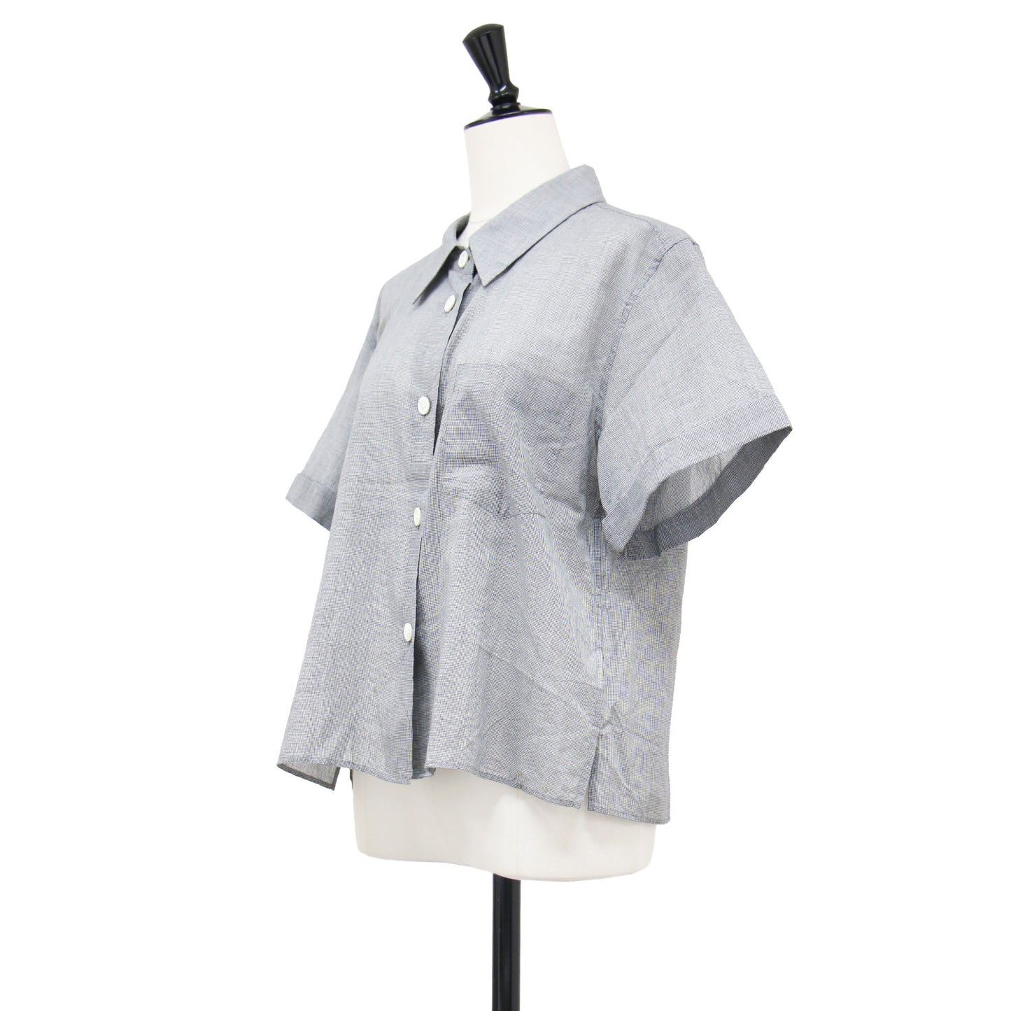26春夏 ソフト コットン チェック シャツ / SOFT COTTON CHECK SHIRT プルオーバー ショート丈 半袖 総柄 薄手 バックヨーク ウォッシャブル