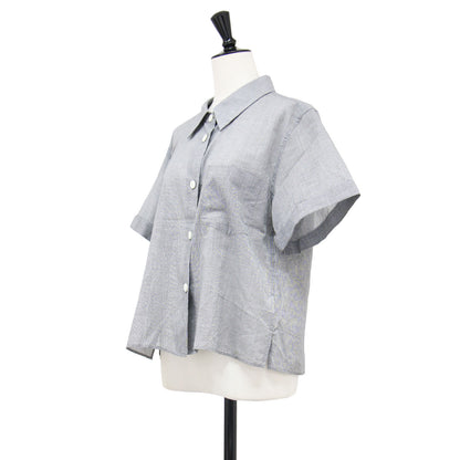 26春夏 ソフト コットン チェック シャツ / SOFT COTTON CHECK SHIRT プルオーバー ショート丈 半袖 総柄 薄手 バックヨーク ウォッシャブル