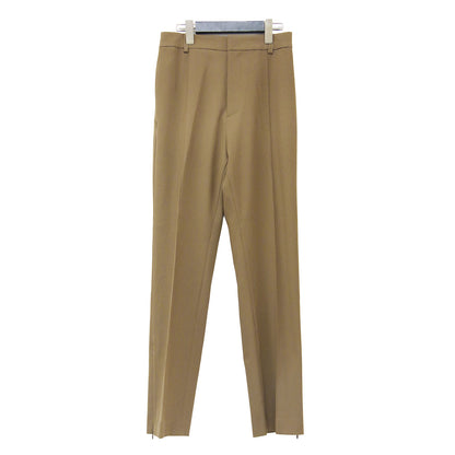サイドジップ テーパードパンツ / Side Zip Pants センタープレス ギャザー スリット
