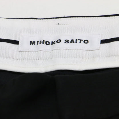 タック ショートパンツ / ワイド 五分丈 Aライン 光沢 リネン ウォッシャブル