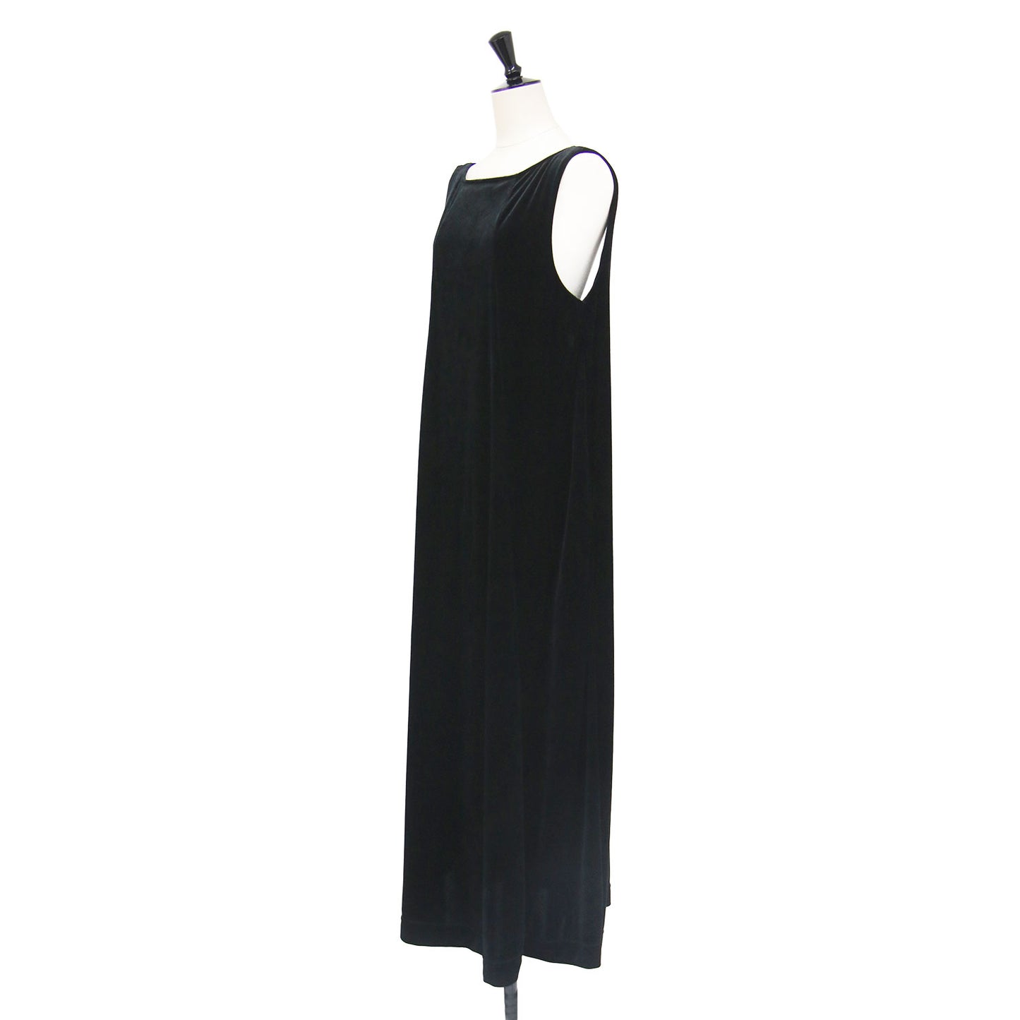 24春夏 2WAY ベロア ロングワンピース / VELVET OPEN BACK DRESS ドレス ノースリーブ フレア