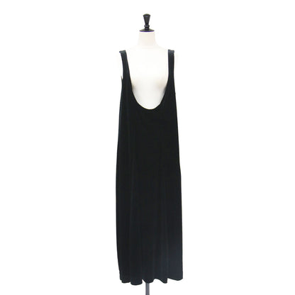 24春夏 2WAY ベロア ロングワンピース / VELVET OPEN BACK DRESS ドレス ノースリーブ フレア