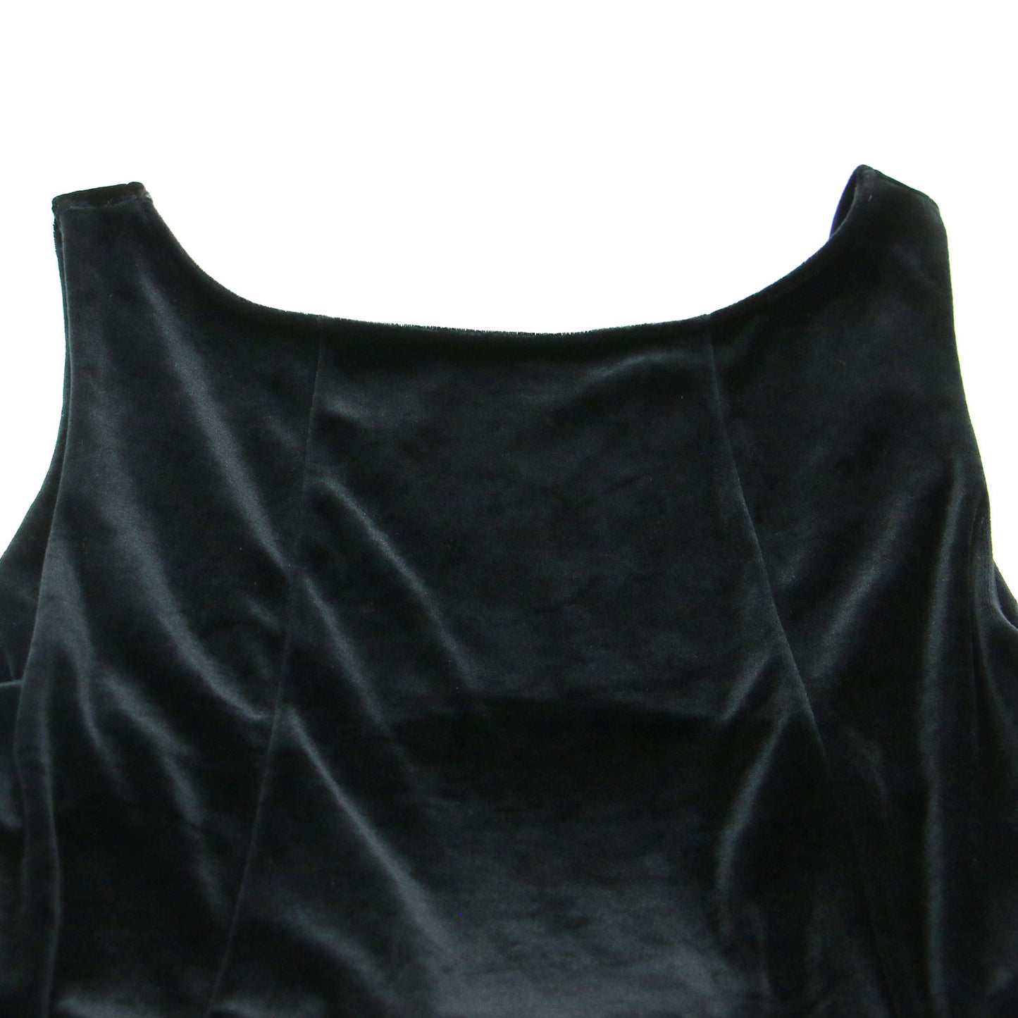 24春夏 2WAY ベロア ロングワンピース / VELVET OPEN BACK DRESS ドレス ノースリーブ フレア
