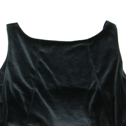 24春夏 2WAY ベロア ロングワンピース / VELVET OPEN BACK DRESS ドレス ノースリーブ フレア