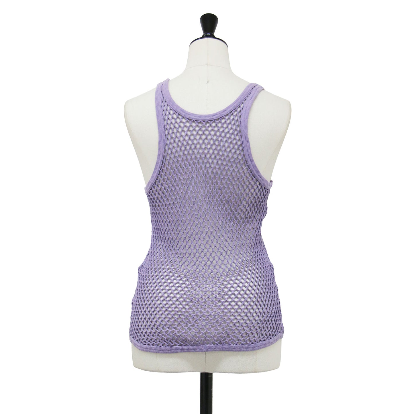 コットン メッシュ タンクトップ / Mesh Tanktop ノースリーブ Uネック コンパクト