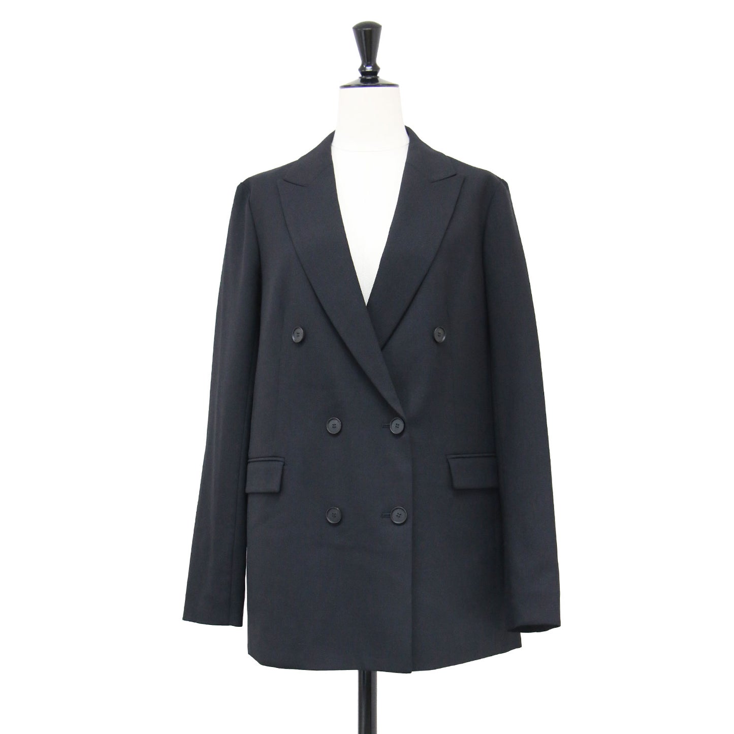 24秋冬 ウール 2WAY ストレッチ ダブルブレストジャケット / スーツ 長袖 ワイド スリット