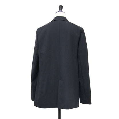 24秋冬 ウール 2WAY ストレッチ ダブルブレストジャケット / スーツ 長袖 ワイド スリット