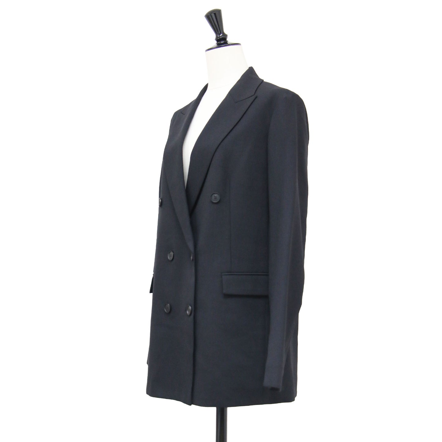 24秋冬 ウール 2WAY ストレッチ ダブルブレストジャケット / スーツ 長袖 ワイド スリット