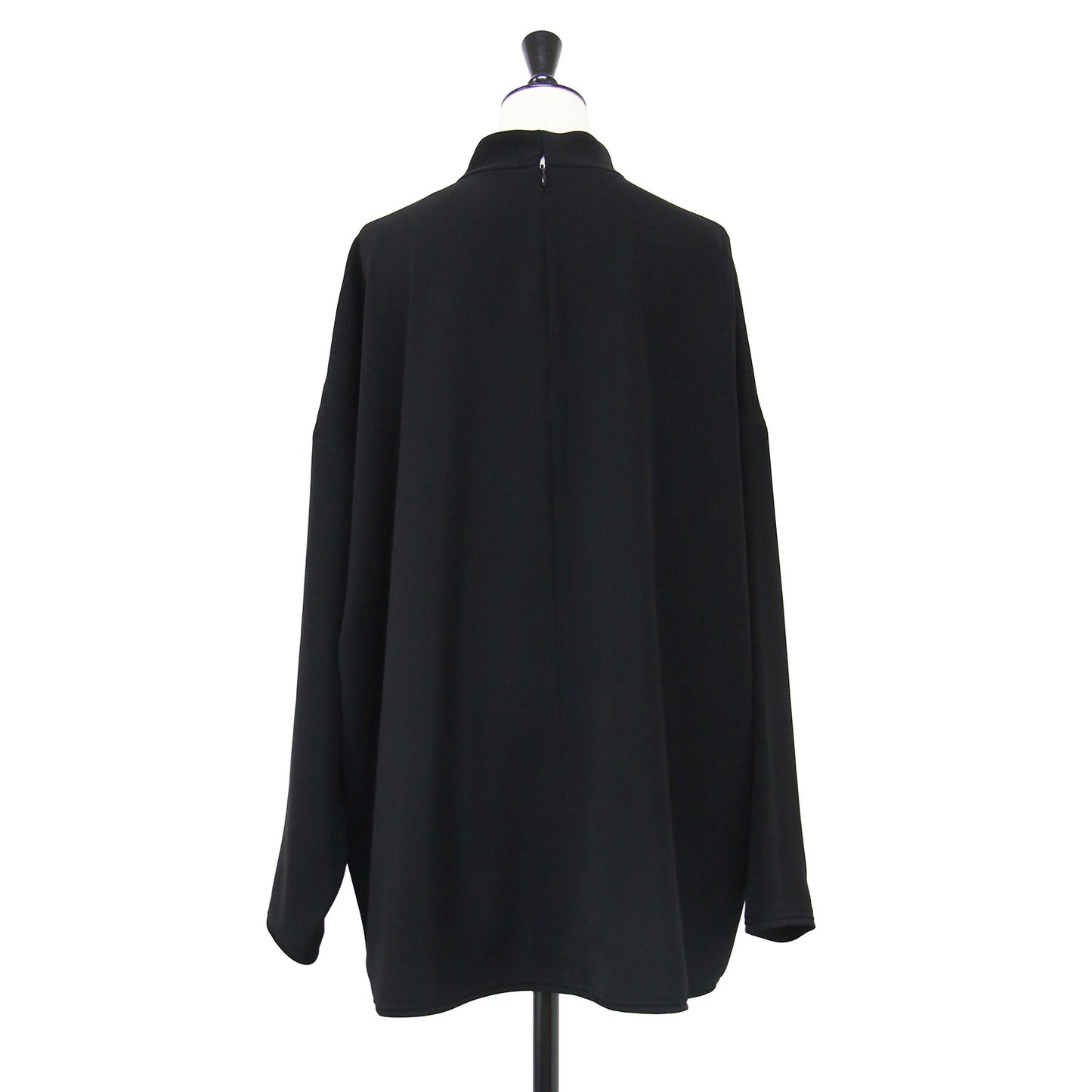 26春夏 ハイネック ワイド プルオーバー/ HIGH-NECK WIDE PULLOVER 長袖 チュニック丈 バックファスナー