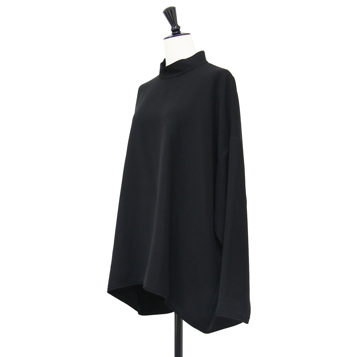 26春夏 ハイネック ワイド プルオーバー/ HIGH-NECK WIDE PULLOVER 長袖 チュニック丈 バックファスナー
