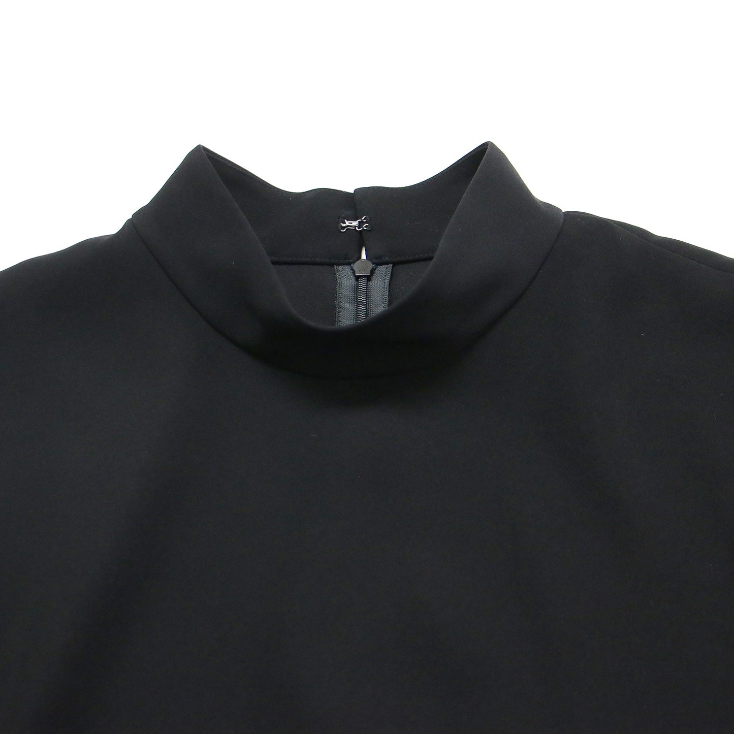 26春夏 ハイネック ワイド プルオーバー/ HIGH-NECK WIDE PULLOVER 長袖 チュニック丈 バックファスナー