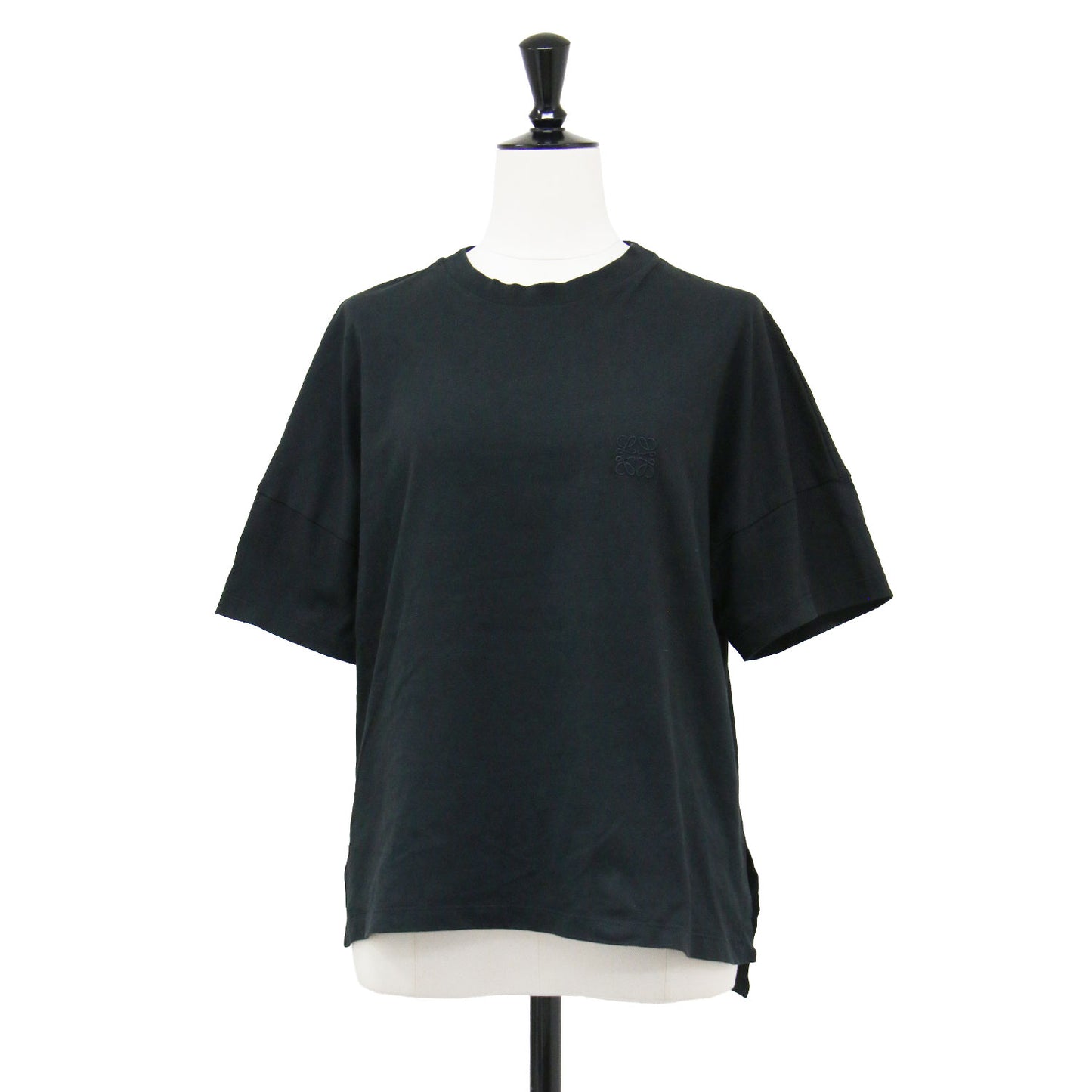 24春夏 アナグラム刺繍Tシャツ / プルオーバー ラウンドネック 半袖 エンブレム ブランドマーク コットン ウォッシャブル
