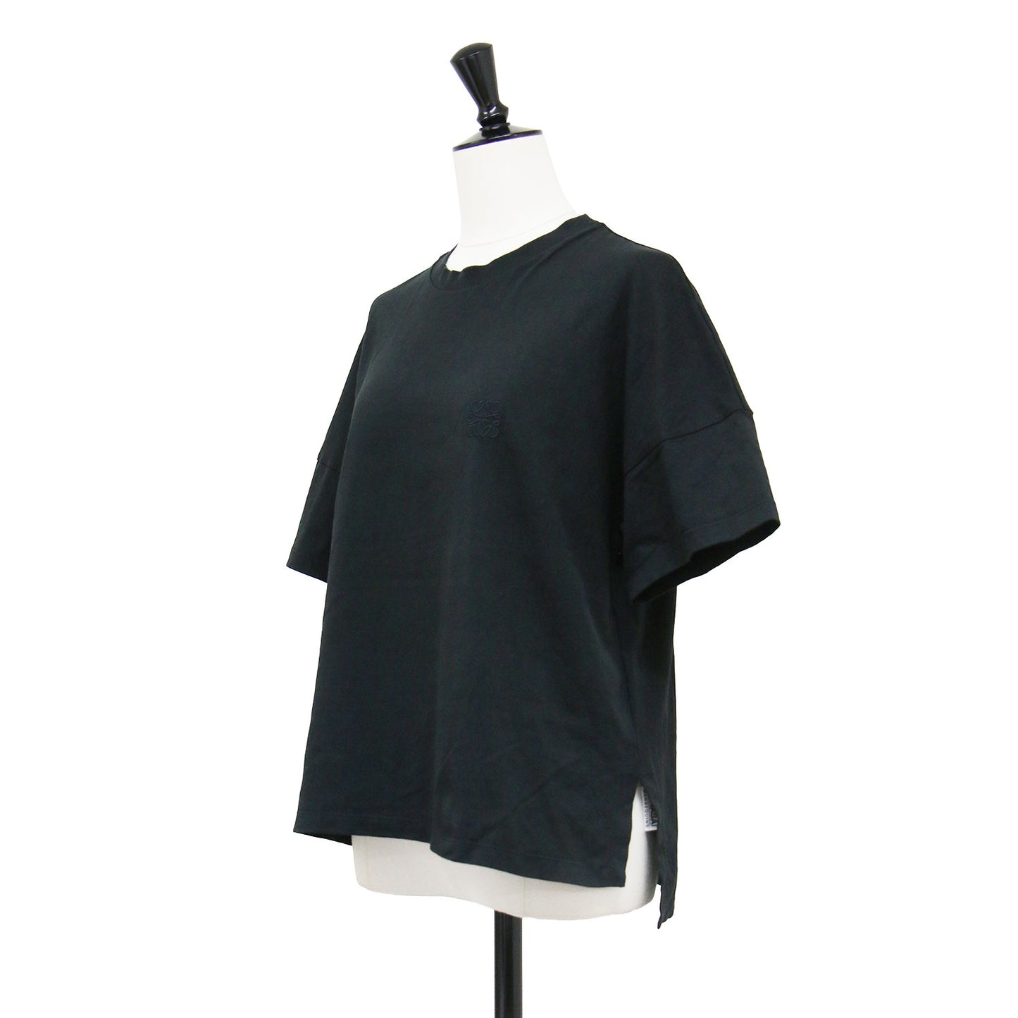 24春夏 アナグラム刺繍Tシャツ / プルオーバー ラウンドネック 半袖 エンブレム ブランドマーク コットン ウォッシャブル
