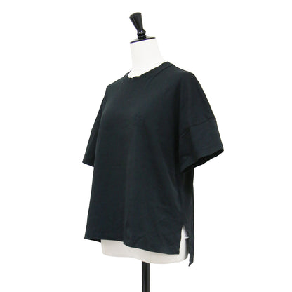 24春夏 アナグラム刺繍Tシャツ / プルオーバー ラウンドネック 半袖 エンブレム ブランドマーク コットン ウォッシャブル
