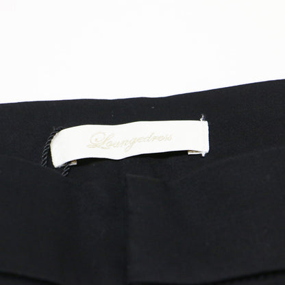 23春夏 裾ねじりパンツ / テーパード クロップド ウエストゴム 光沢 ストレッチ コットン ウォッシャブル