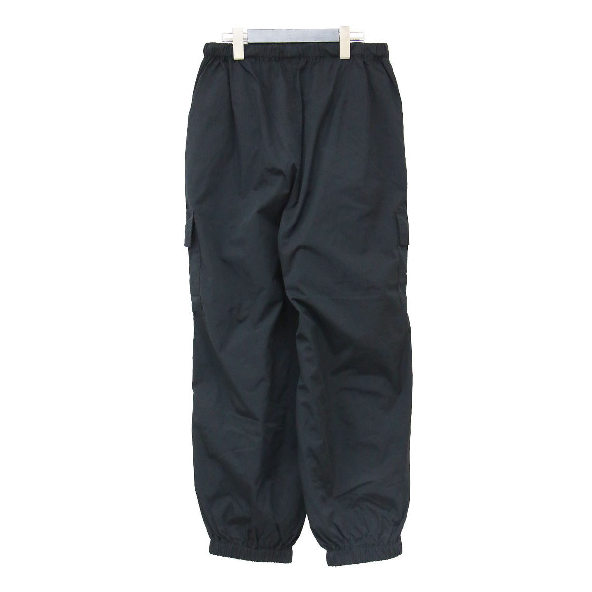 ナイロン ワンポイントロゴ ロングパンツ / LONG PANTS カーゴパンツ ウエストゴム ギャザー ドローコード