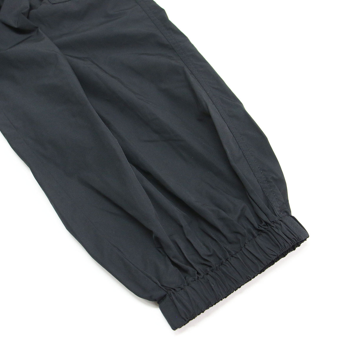 ナイロン ワンポイントロゴ ロングパンツ / LONG PANTS カーゴパンツ ウエストゴム ギャザー ドローコード