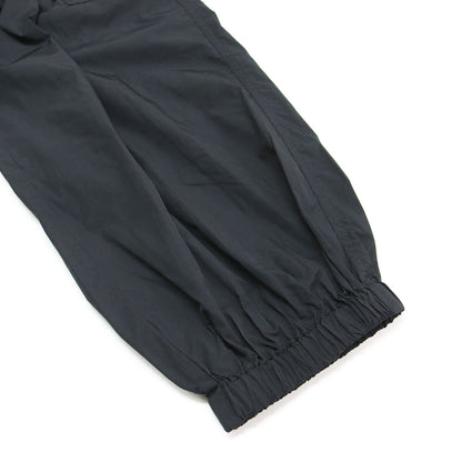 ナイロン ワンポイントロゴ ロングパンツ / LONG PANTS カーゴパンツ ウエストゴム ギャザー ドローコード