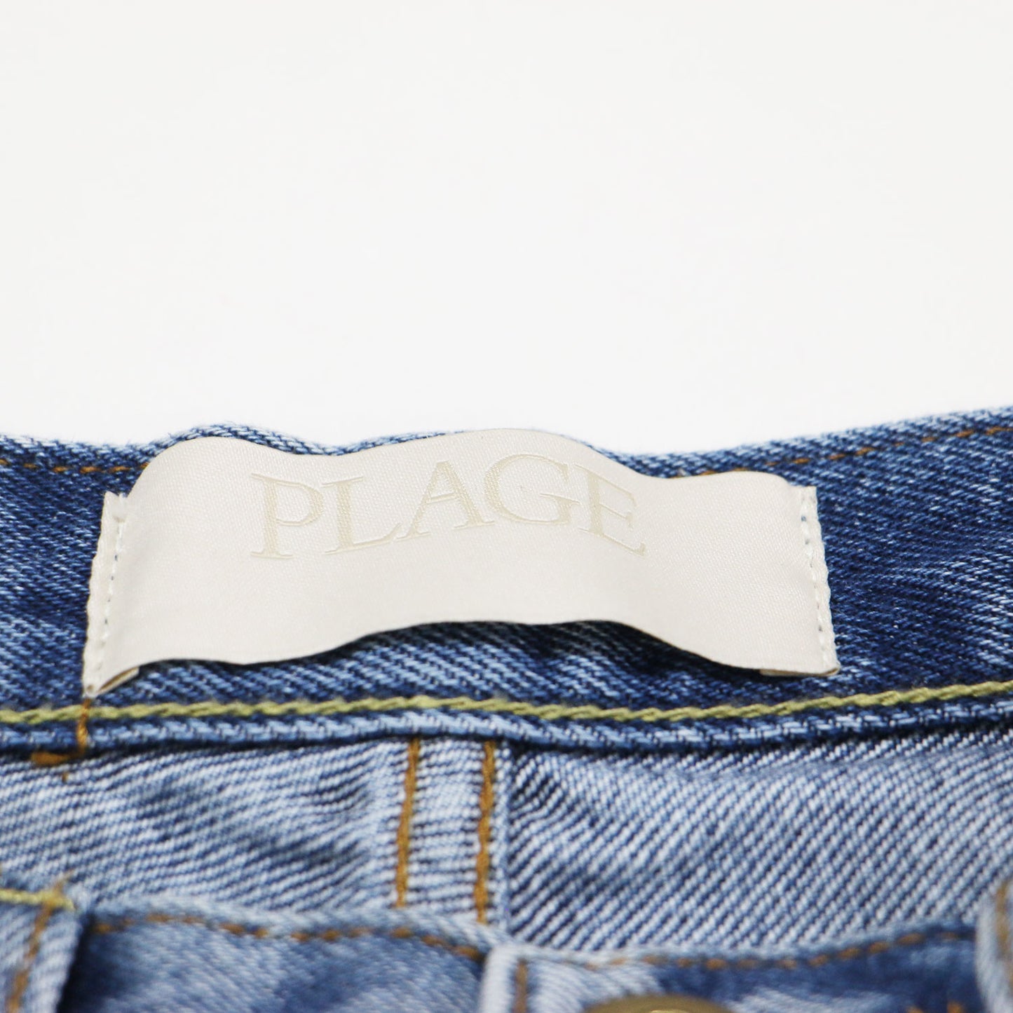 25春夏 リメイク ワイド デニム パンツ / REMAKE WIDE DENIM フルレングス ヴィンテージ加工 切替え コットン ウォッシャブル