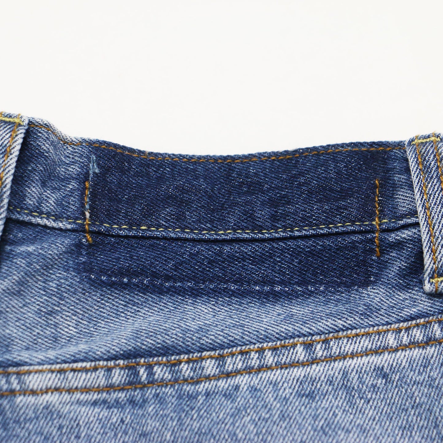 25春夏 リメイク ワイド デニム パンツ / REMAKE WIDE DENIM フルレングス ヴィンテージ加工 切替え コットン ウォッシャブル
