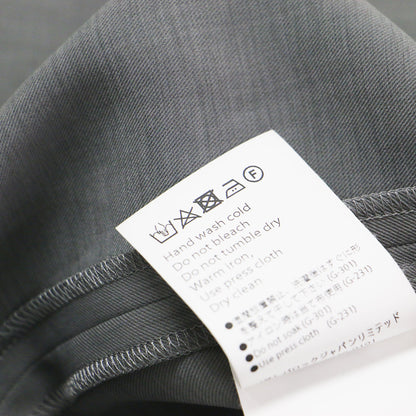 25春夏 ドレープ ジャケット / DRAPE JACKET 長袖 ミドル丈 ノーカラー アシンメトリー 変形 リラクシーシルエット
