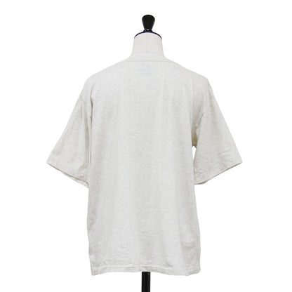 POCKET Tシャツ / プルオーバー 半袖 ミドル丈 クルーネック 胸ポケット コンパクト コットン