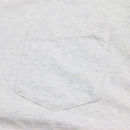POCKET Tシャツ / プルオーバー 半袖 ミドル丈 クルーネック 胸ポケット コンパクト コットン