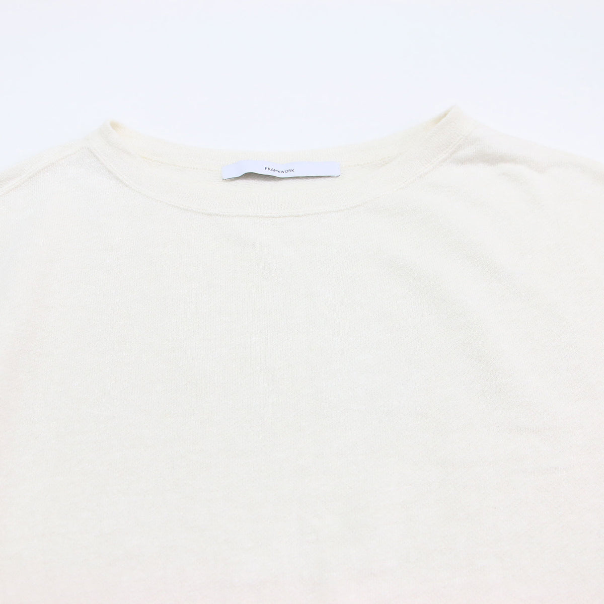 25春夏 リネン テリー ルーズ プルオーバー / LINEN TERRY LOOSE カットソー 七分袖 ボートネック ワイドスリーブ ストレッチ 凹凸 裏毛